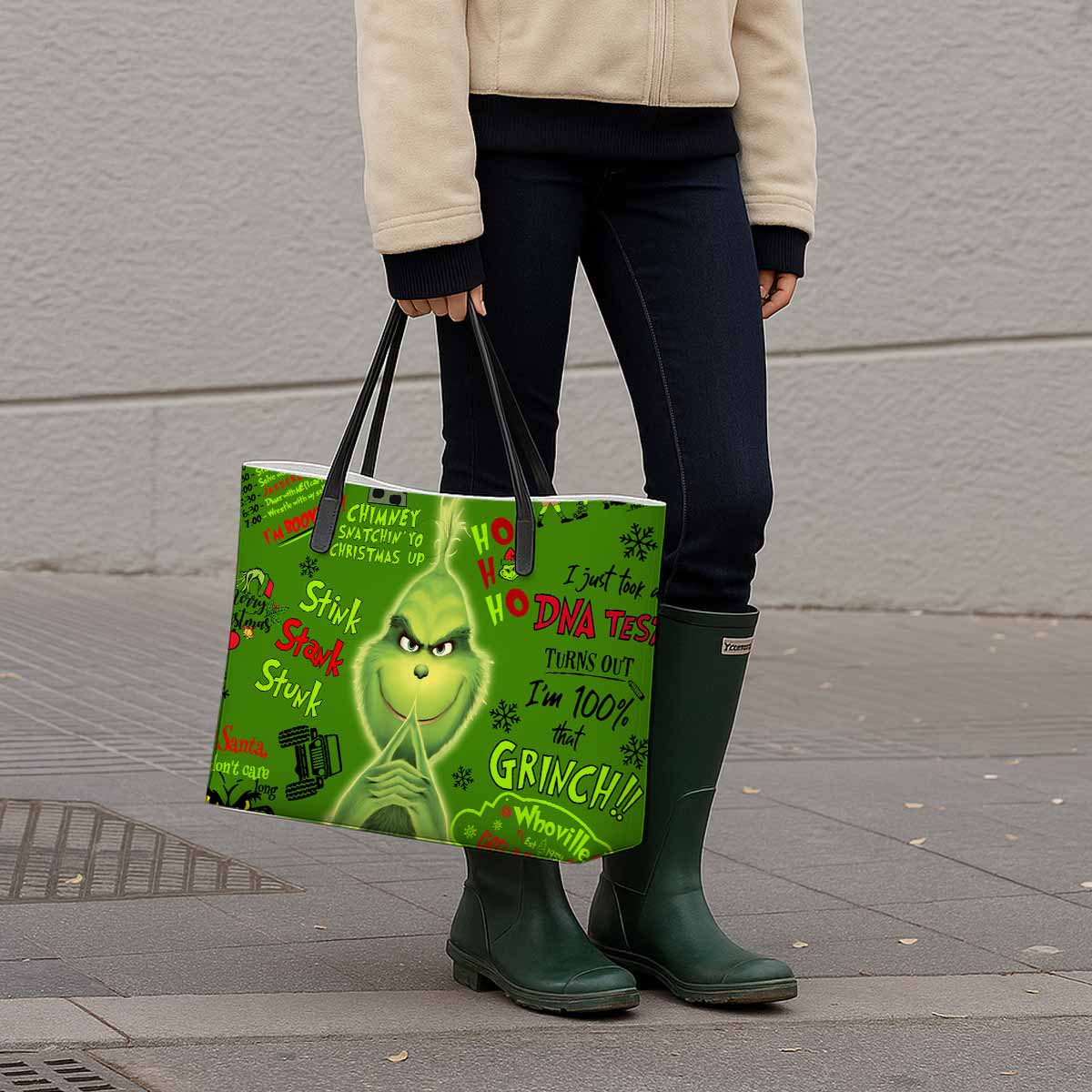 The Grinch Holiday Hand Bag and Mini Purse Set