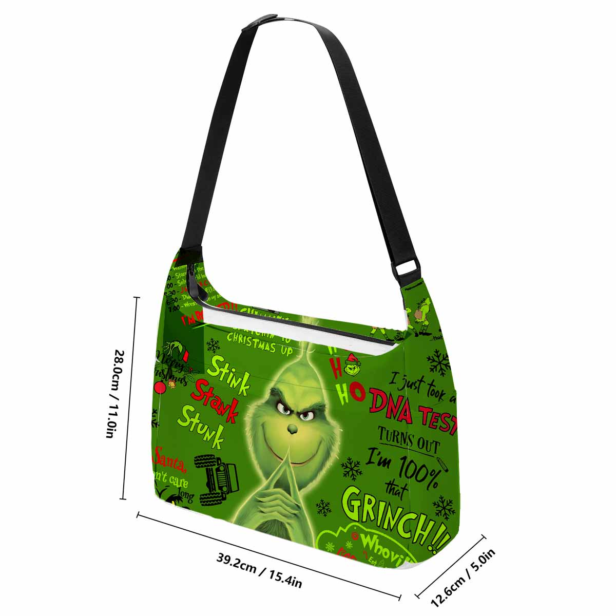 The Grinch Holiday Messenger Bag