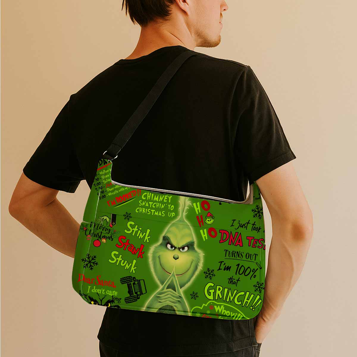 The Grinch Holiday Messenger Bag