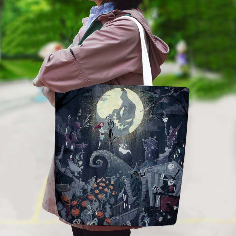 The Nightmare Before Christmas Canvas Bag with Shoulder Strap - Image 2