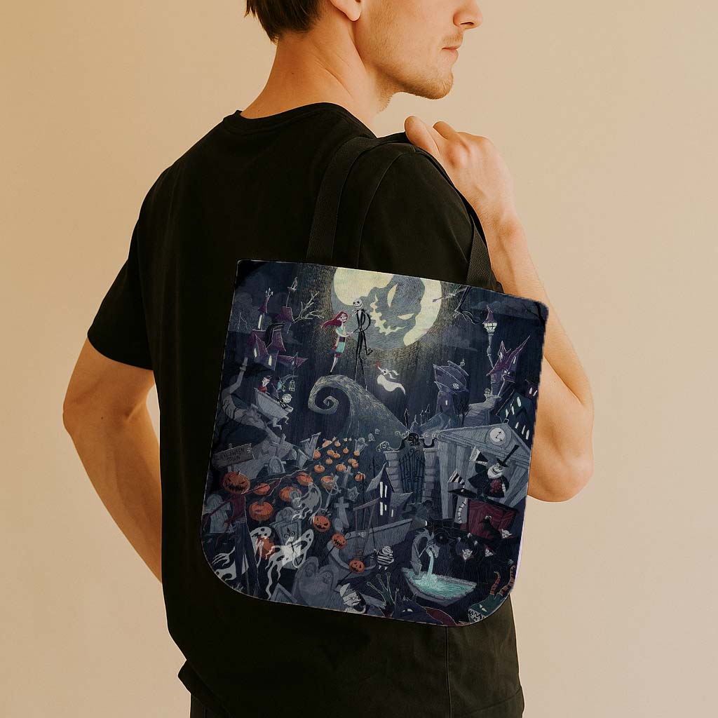 The Nightmare Before Christmas Canvas Tote Bag - Image 4