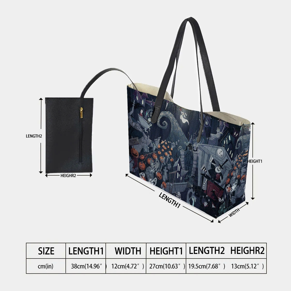 The Nightmare Before Christmas Hand Bag and Mini Purse Set - Image 2