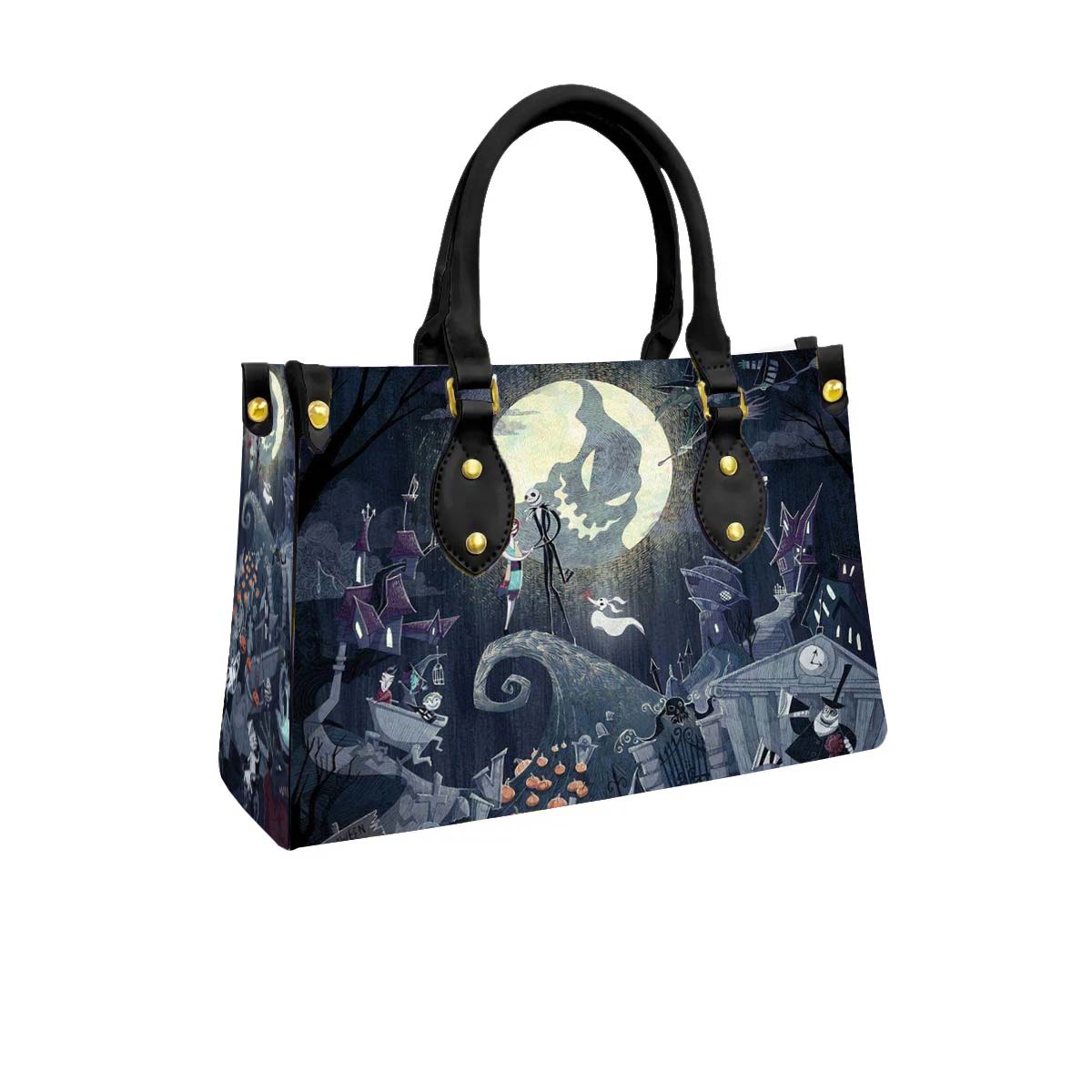 The Nightmare Before Christmas Women Tote Bag with Black Handles - Image 2