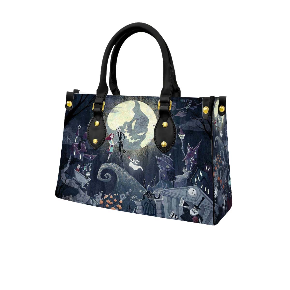 The Nightmare Before Christmas Women Tote Bag with Black Handles - Image 3