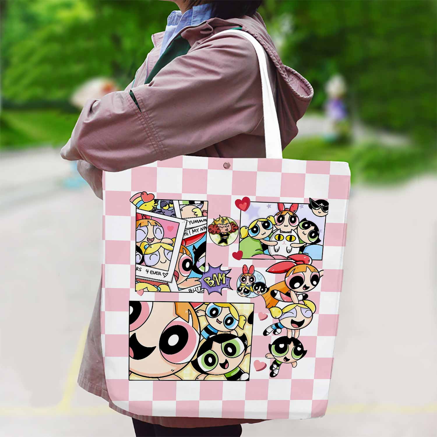 The Powerpuff Girls Canvas Bag with Shoulder Strap