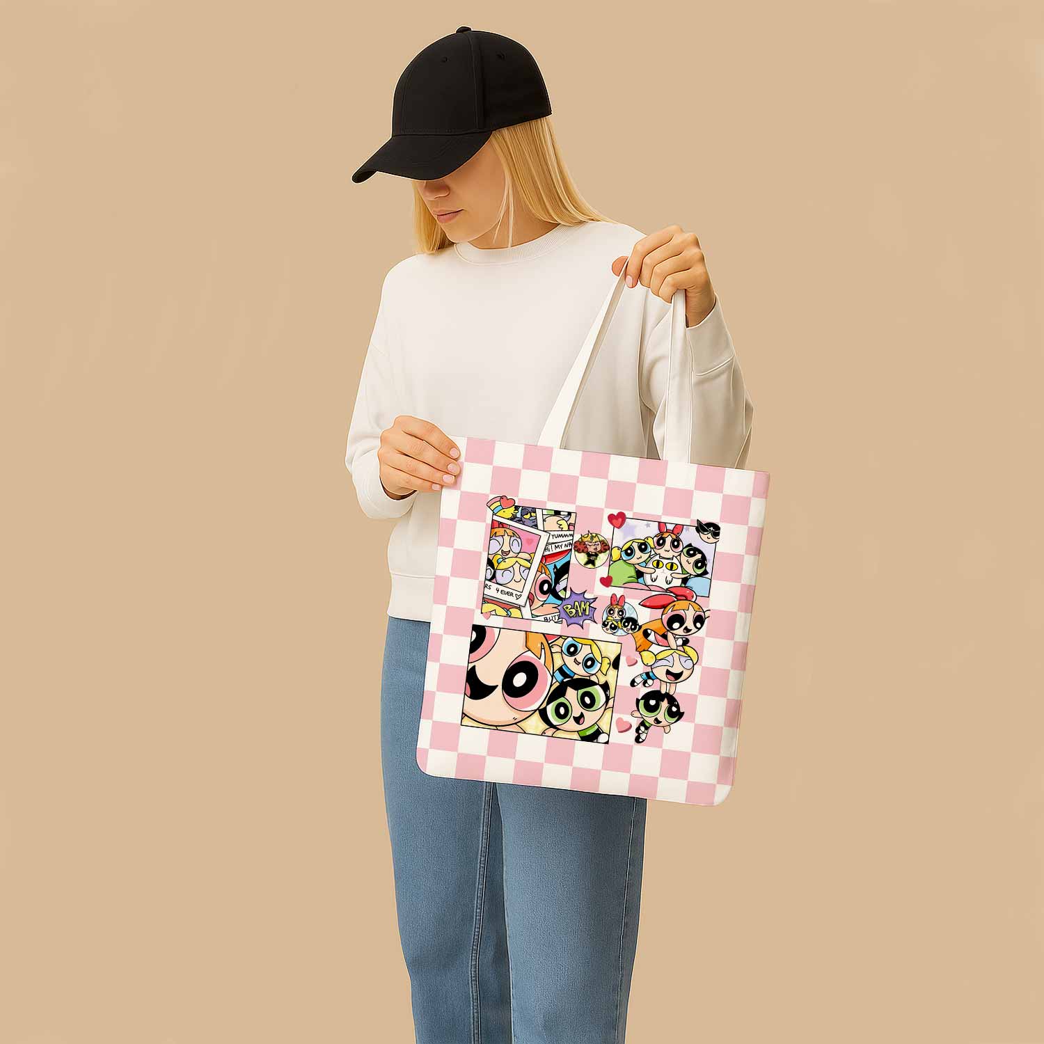 The Powerpuff Girls Canvas Bag with Shoulder Strap