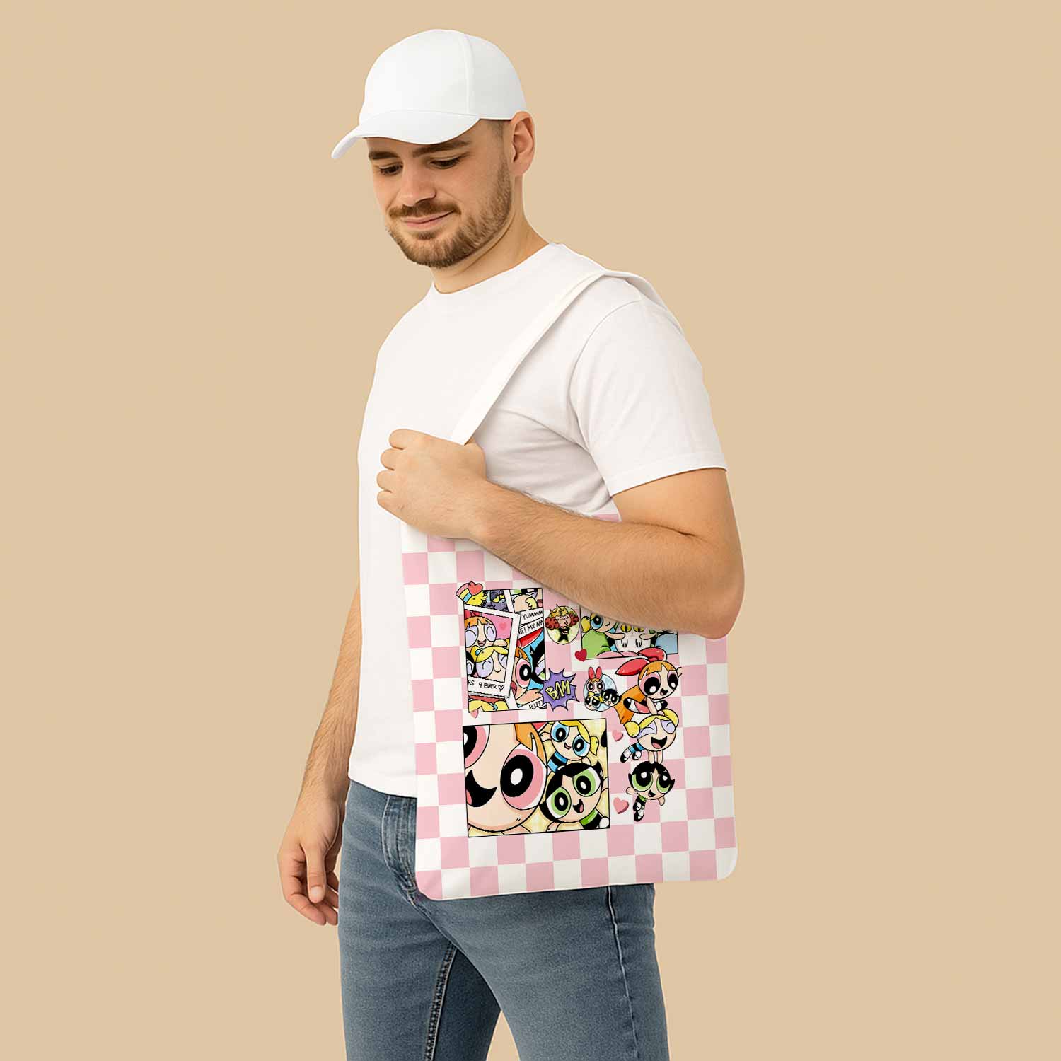 The Powerpuff Girls Canvas Bag with Shoulder Strap